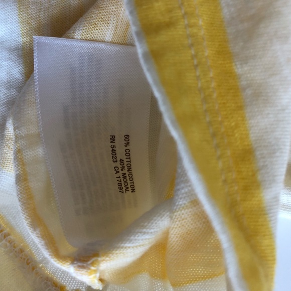 🆕 PLUS // Yellow & White Striped Top - Picture 6 of 6